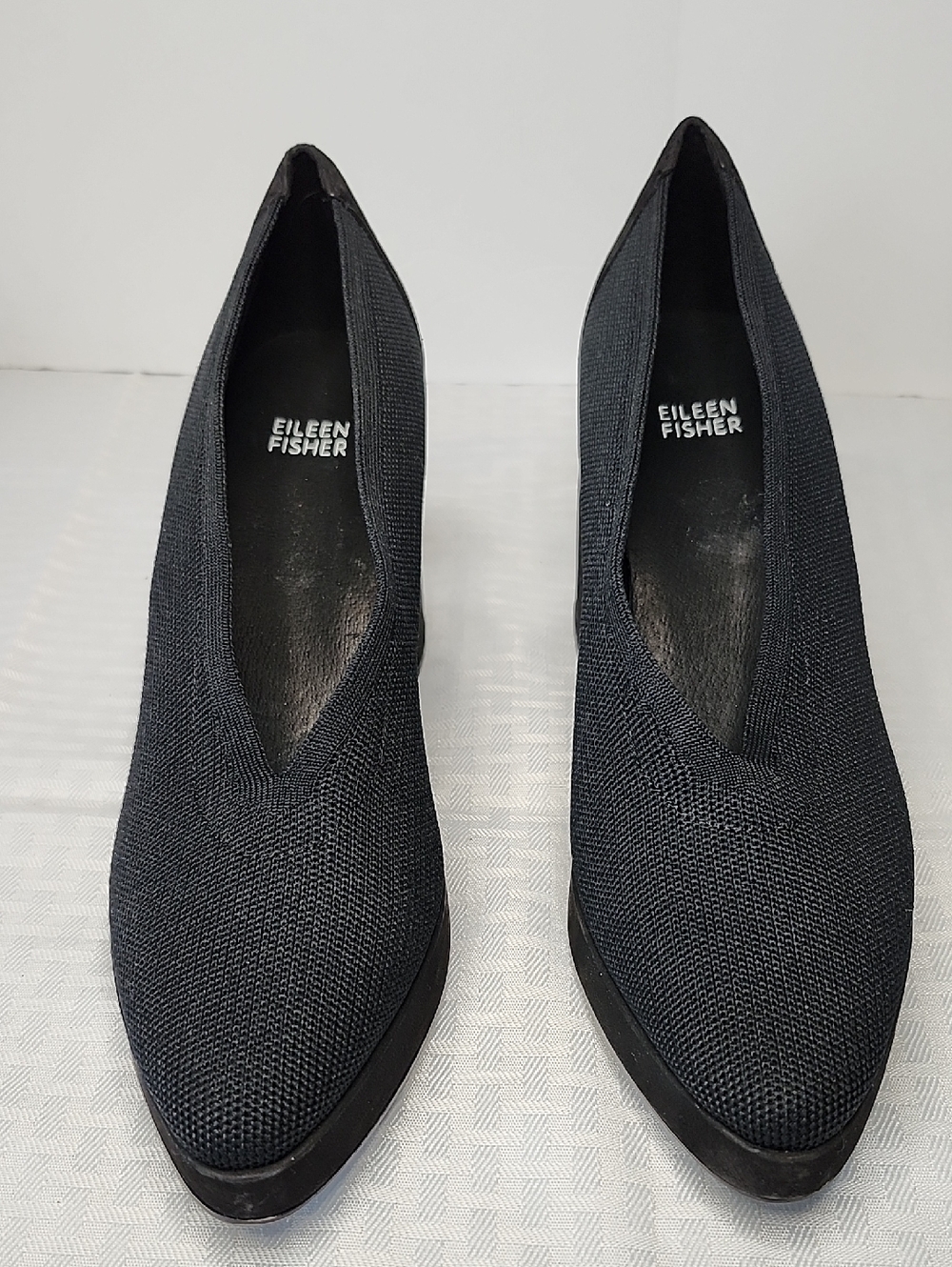 Eileen Fisher Signy Black Heels  Size 9.5 NEW
